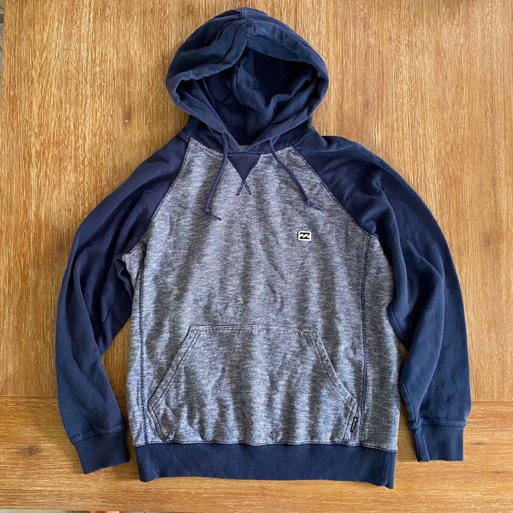 Billabong Men’s Classic Pullover Fleece Sweatshirt Hoodie Navy Blue Size Medium